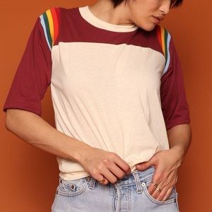 Camp Collection Joni Rainbow Vintage Style Tee